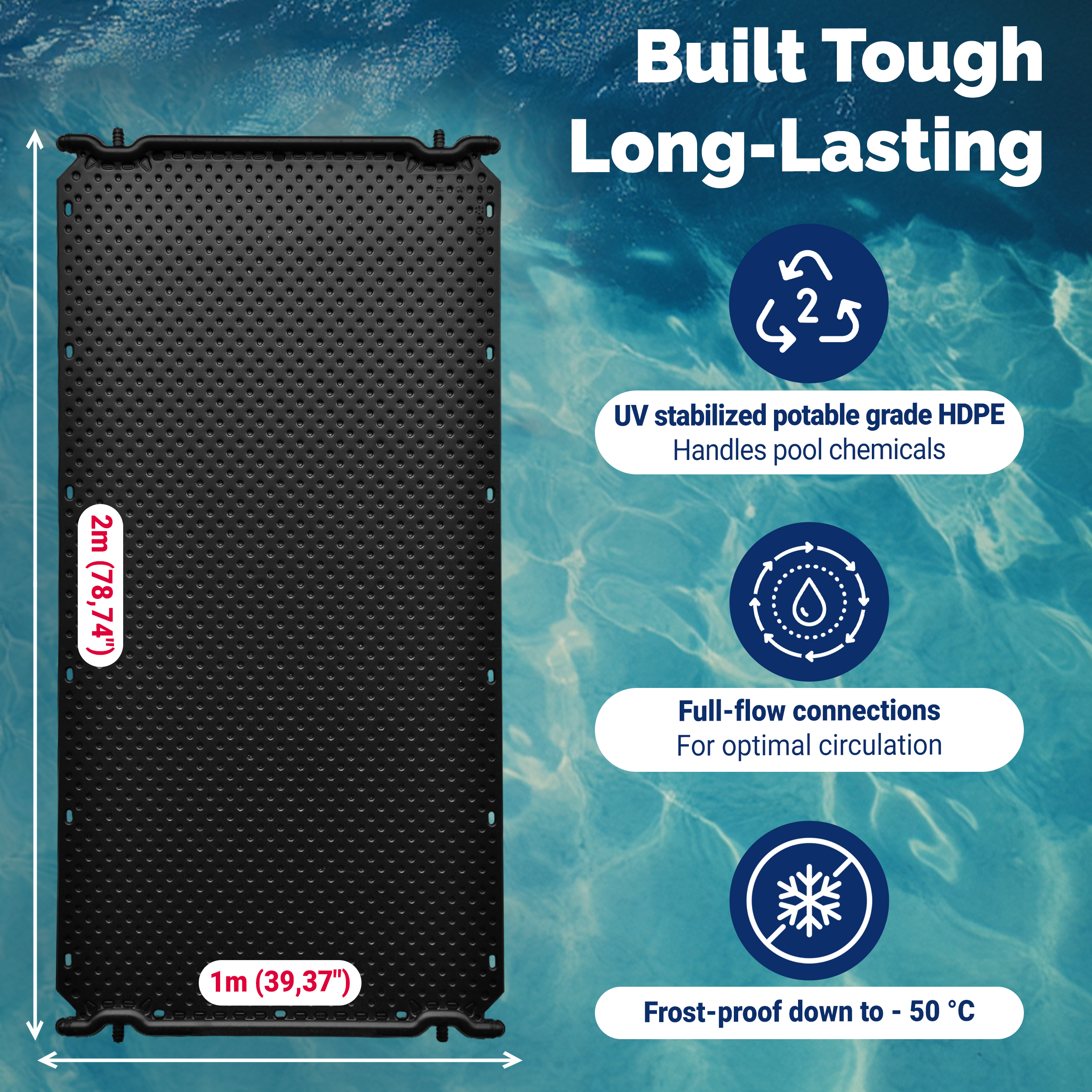 Solar Pool Heaters, Built Tough Long-Lasting